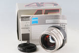 Contax Carl Zeiss Planar T* 45mm F/2 Lens for G1/G2 With Box #65467L7