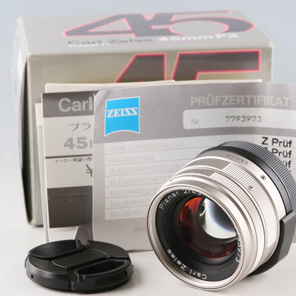 Contax Carl Zeiss Planar T* 45mm F/2 Lens for G1/G2 With Box