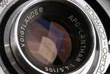 Voigtlander Bessa II Apo-Lanthar 105mm F/4.5 Medium Format Film Camera #65495D4