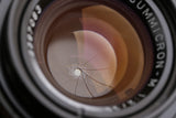 Leica Leitz Summicron-M 35mm F/2 Lens for Leica M #65560T