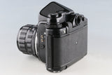 Asahi Pentax 6x7 TTL + SMC Takumar 105mm F/2.4 Lens + Wood Hand Grip #65563E3