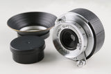 Leica Leitz Hektor 28mm F/6.3 Lens for Leica L39 + M Mount Adapter #65574T