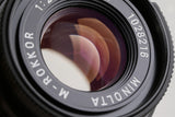 Minolta M-Rokkor 40mm F/2 Lens for Leica M #65610E5