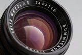 Leica Leitz Summicron 50mm F/2 Lens for Leica M #65676T