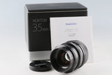 Voigtlander Nokton 35mm F/1.2 Lens for X-Mount With Box #65729L7