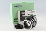 Voigtlander Nokton clasic 40mm F/1.4 Lens + Fuji M Mount Adapter for X Mount #65754L7