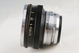 Nikon S2 Black Paint + Nikkor-S 50mm F/1.4 Lens #65867D2