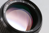 Nikon Nikkor 85mm F/2 Ai Lens #66024A4