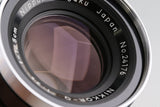 Nikon Nippon Kogaku Nikkor-Q 135mm F/3.5 Lens for Bronica #66043E6