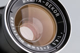 Mamiya-Sekor Super 55mm F/4.5 Lens #66053F6