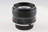Minolta MC Rokkor-PG 50mm F/1.4 Lens #66073F5