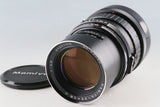 Mamiya-Sekor C 250mm F/4.5 Lens for RB67 #66369 F6
