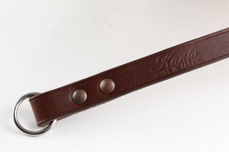 Kanto Camera Heritage Leather Strap Dark Brown #KCSD