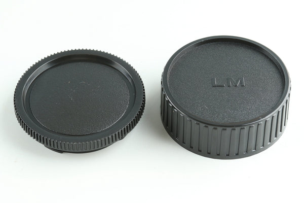 Leica M Mount Body Cap & Rear Lens Cap Set #LMBR