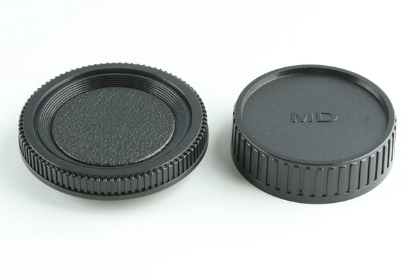 Minolta MD Mount Body Cap & Rear Lens Cap Set #MDBR