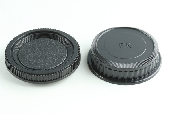 Pentax K Mount Body Cap & Rear Lens Cap Set #PKBR