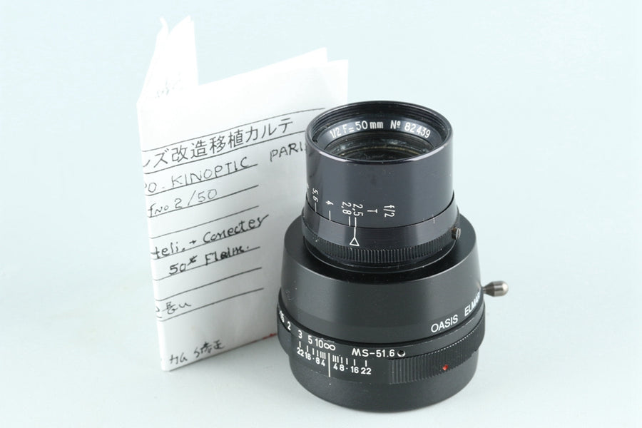 Apochromat Kinoptik Paris 50mm F/2 Lens for Leica M #26798C1