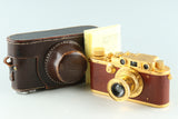Leica IIIb Gold + Elmar 50mm F/3.5 Lens #30334E4