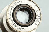 Leica Leitz Elmar 50mm F/3.5 Lens for Leica L39 #33105C1