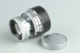 Leica Leitz Summicron 50mm F/2 Lens for L39 + Leica M Mount Adapter #36878T