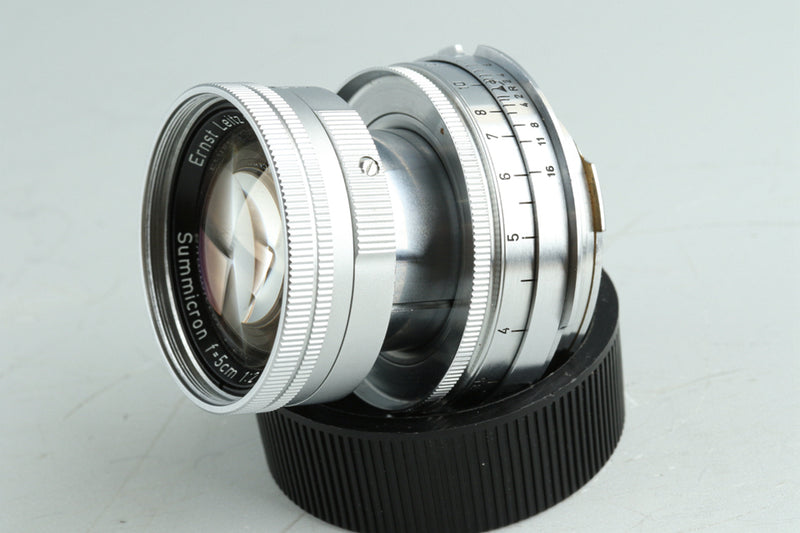 Leica Leitz Summicron 50mm F/2 Lens for L39 + Leica M Mount Adapter #36878T