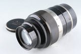 Leica Leitz Elmar 90mm F/4 Lens for Leica L39 #37018K