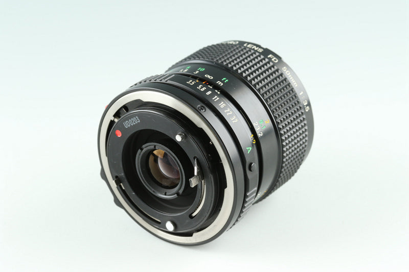 Canon FD Macro 50mm F/3.5 Lens #37275F4