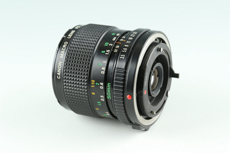 Canon FD Macro 50mm F/3.5 Lens #37291F4