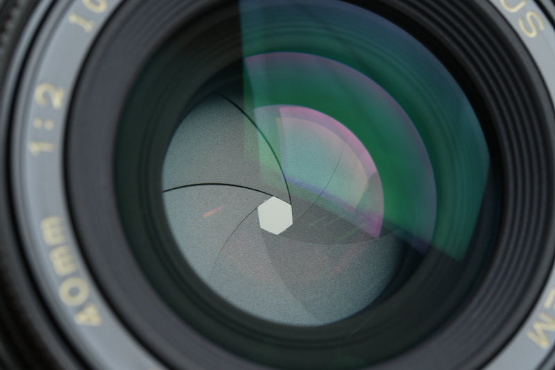 Olympus OM-System Zuiko Auto-S 40mm F/2 Lens #38007F4 – IROHAS SHOP