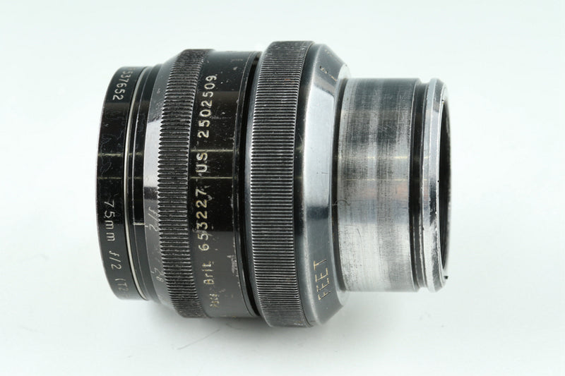 Taylor&Hobson Cooke Speed Panchro Ser II 75mm F/2.3 Lens for Arriflex Standard Mount #38737K