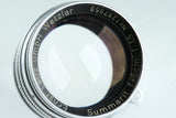 Leica Leitz Summarit 50mm F/1.5 Lens for Leica L39 #40903T
