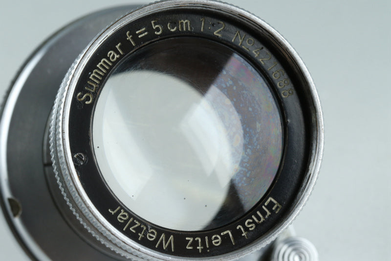 Leica Leitz Summar 50mm F/2 Lens for Leica L39 #40919C1