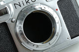 Nikon S2 + Nikkor-S.C 50mm F/1.4 Lens #42160D6