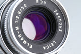 Leica Elmar-M 50mm F/2.8 Lens for Leica M With Box #42501L1