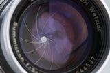 Leica Leitz Summicron 50mm F/2 Lens for Leica M #42937T