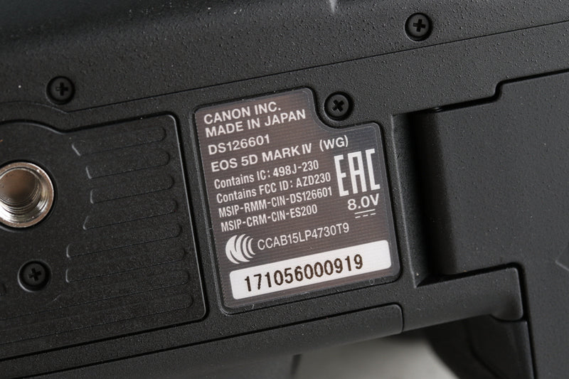 Canon EOS 5D Mark IV Digital SLR Camera With Box #43758L3
