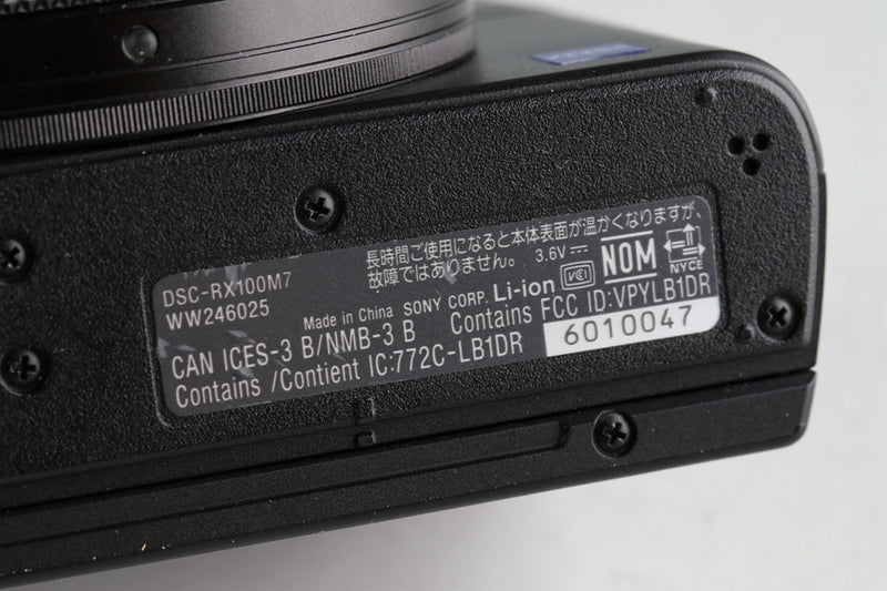 Sony Cyber-Shot DSC-RX100M7 Digital Camera With Box *Japanese ...