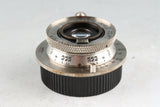 Leica Leitz Elmar 35mm F/3.5 Lens for Leica L39 #44181T
