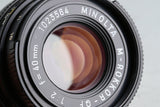 Leitz Minolta CL + Minolta M-Rokkor-QF 40mm F/2 Lens #44368D5