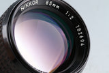 Nikon Nikkor 85mm F/2 Ai Lens #44768A3