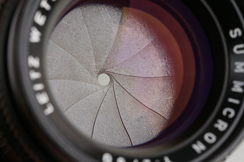 Leica Leitz Summicron 50mm F/2 Black Paint Lens for Leica M #44775T