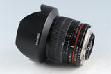 Samyang 14mm F/2.8 ED AS IF UMC Lens for Nikon #44985H21