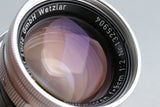 Leica Leitz Summicron 50mm F/2 Lens for Leica M #45202T