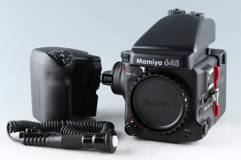 Mamiya 645 Pro + Motor Power Winder Grip + Cable Release #45253E1
