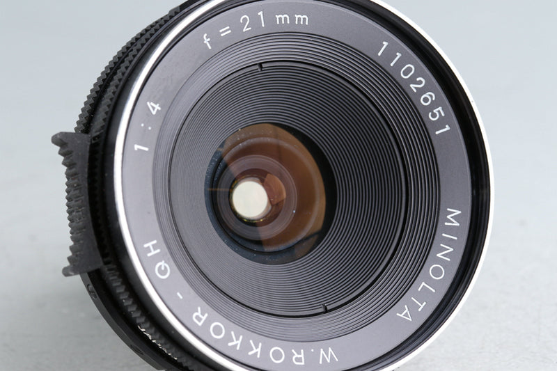 Minolta W.Rokkor-QH 21mm F/4 Lens for Minolta MD + 21mm Finder