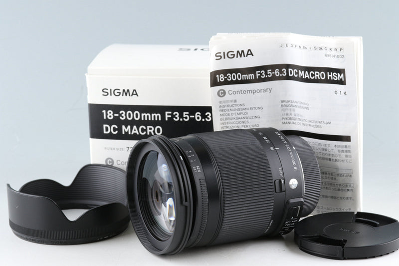 Sigma C 18-300mm F/3.5-6.3 DC Lens for Nikon With Box #45429L9