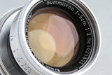 Leica Leitz Summicron 50mm F/2 Thorium Radioactivity Lens for L39 #45454T