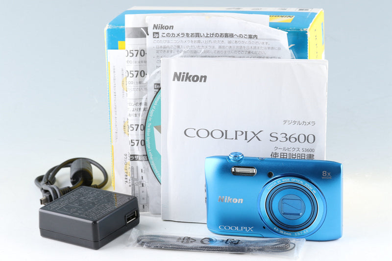 Nikon Coolpix S3600 Digital Camera With Box #45466L4