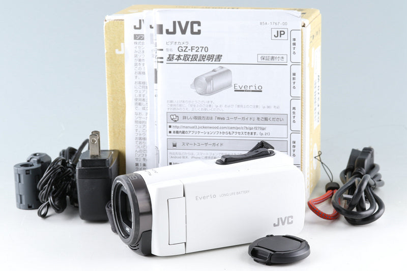 JVC Everio GZ-F270-W Handycam With Box #45528L9 – IROHAS SHOP
