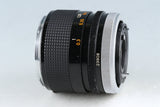 Canon FD 35mm F/2 Lens #45690H13